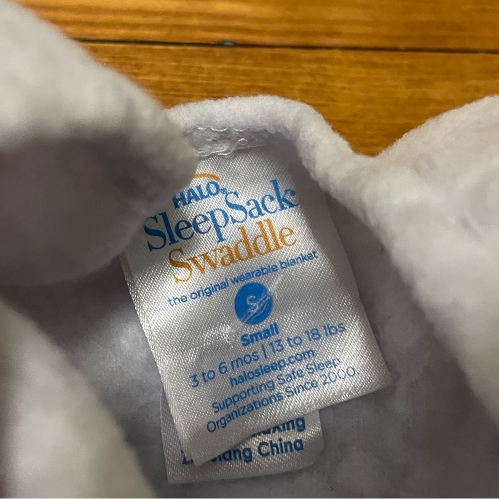 Halo Gray Fleece SleepSack Swaddles Size Small 3-6 Months - Picture 7 of 16